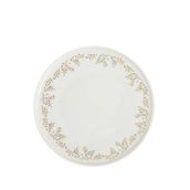 Chakra Fiona Christmas Gold Porselen Servis Tabağı 27 Cm - Beyaz