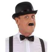 Charlie Chaplin Stil Yetişkin Şapkası – Siyah Melon Parti Şapkası