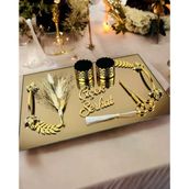 Cherish Gold Söz Nişan Tepsisi krem