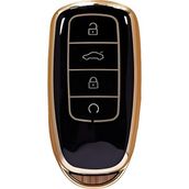 Chery Tiggo 8 Omoda 5 Tiggo 7 Uyumlu Anahtar Kumanda Kılıfı Oto Anahtarlık Siyah Gold