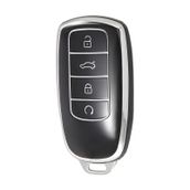 Chery Tiggo 8 Omoda 5 Tiggo 7 Uyumlu Anahtar Kumanda Kılıfı Oto Anahtarlık Siyah Silver