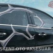 Chevrolet Aveo Sedan 2012 Üzeri 4 Parça Krom Cam Çıtası