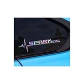 Chevrolet Spark Yan Cam Sticker Oto Kapı 20 Cm X 7 Cm Holo-Chroma