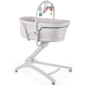 Chicco Baby Hug 4 in 1 Grey Relux Glacial Beyaz Bebek Yatağı