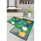 Chilai Home Gatto Carino 60x100-50x60 cm 2'li Banyo Halısı
