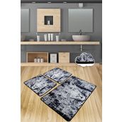 Chilai Home Tiger 3'lü Set Banyo Halısı Paspas Yıkanabilir Kaymaz Taban Klozet Takımı