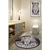 Chilai Home Tiger Djt Çap 100 cm Banyo Halısı
