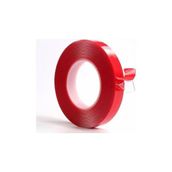Çift Taraflı Bant 15mm X 5mt Kırmızı Şeffaf