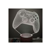 Çığ Tasarım 3D LED Işık Oyun Kolu LED Masa Lambası Oyun Alanı Işıklı Dekor Gamer Odası LED Işıklı Masa Lamba