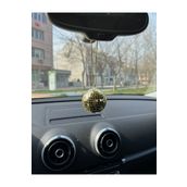 ÇİLEKHOMEAVM Disko Topu Dikiz Aynası Süsü - 6 Cm - Araba Süsü GOLD renk