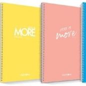 Çınar 72206 20x28 Minimal Spiralli PP Kapak 72 Yaprak Düz Defter