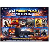 Çınar Bilişim Dünyası Ps4 Favori Oyunlu Çift Kol 1tb Konsollu Oyun Paketi