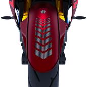 Çınar Extreme 2 Adet Sport Motosiklet Çamurluk Siyah Karbon Fiber Dokulu 25x8 cm Kask Sticker