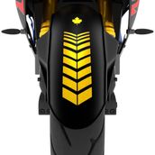 Çınar Extreme 2 Adet Sport Motosiklet Çamurluk Yaldızlı Gold 25x8 cm Kask Sticker
