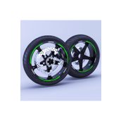 Çınar Extreme 3 Parçalı Floresan Yeşil Jant Şeridi Sticker