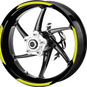 Çınar Extreme Double Stripe Floresan Sarı Jant Şeridi Sticker