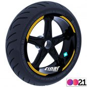 Çınar Extreme Double Stripe Jant Şeridi Sticker Reflektif Floresan Renkler