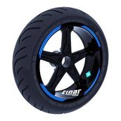 Çınar Extreme Double Stripe Tasarımlı Azur Mavi Jant Şeridi Sticker