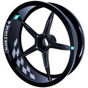 Çınar Extreme Gp Flag Damalı Taş Grisi İç Jant Şeridi Sticker