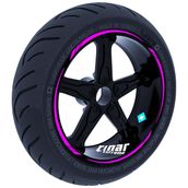 Çınar Extreme Gül Pembesi 4 Parçalı Keskin Jant Şeridi Sticker