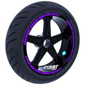 Çınar Extreme Moto GP Stili Patlıcan Moru Jant Şeridi Sticker