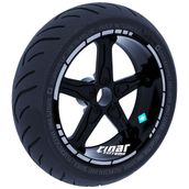 Çınar Extreme Moto GP Stili Yaldızlı Gümüş Jant Şeridi Sticker