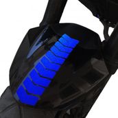 Çınar Extreme Ok Tasarımlı Reflektif Mavi Çamurluk Kask Sticker