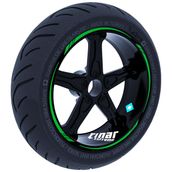 Çınar Extreme Orman Yeşili 4 Parçalı Keskin Jant Şeridi Sticker