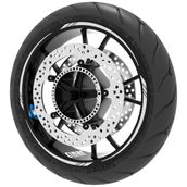 Çınar Extreme Reflektif Beyaz Gri 4 Parçalı Keskin Jant Şeridi Sticker