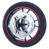 Çınar Extreme Reflektif Kırmızı Moto GP Stili Jant Şeridi Sticker