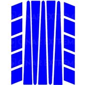 Çınar Extreme Şerit Şeklinde Reflektif Mavi Sticker