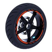 Çınar Extreme Yarış Bayraklı Floresan Turuncu Jant Şeridi Sticker
