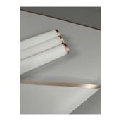 ÇINARASYADAHOME Beyaz Bakır Kenarlı Buket Ambalaj Kağıdı Şeffaf Çiçek Sarma & Hediye Paketleme 57x57 4 Adet