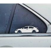 Civic FB sedan 9th Kelebek Cam Oto Sticker 17 CM 2 Adet