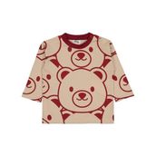 Civil Ayıcıklar Baskılı 6-18 Ay Bordo Bebek Sweatshirt