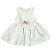 Civil Baby 6-18 Ay Ekru Kız Bebek Elbise