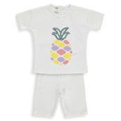 Civil Baby Ananas Nakışlı 6-18 Ay Ekru Takım