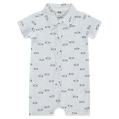 Civil Baby Balık Empirme 6-18 Ay Beyaz Tulum