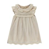 Civil Baby Bebek Yaka Dantelli 6-18 Ay Bej Elbise
