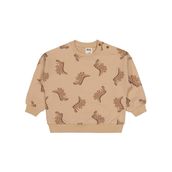Civil Baby Benekli Dino Empirme 6-18 Ay Kahverengi Sweatshirt