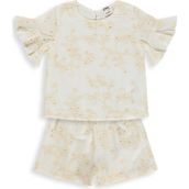 Civil Baby Brode Süprem Şortlu 6-18 Ay Ekru Takım