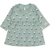 Civil Baby Çiçek Baskılı 6-18 Ay Yeşil Elbise
