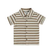 Civil Baby Çizgili 6-18 Ay Kahverengi Gömlek