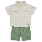 Civil Baby Dinozor Nakışlı 6-18 Ay Bej Takım