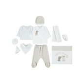 Civil Baby Erkek Bebek 10'lu Zıbın Takımı 0-1 Ay Kahvemelanj