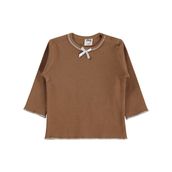 Civil Baby Fiyonklu Düz 6-18 Ay Kahve Sweatshirt