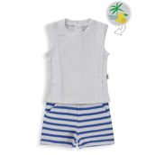 Civil Baby Fresh Lemon Baskılı 6-18 Ay Mavi Takım