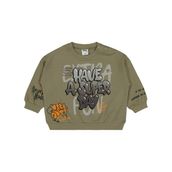 Civil Baby Graffiti Baskılı 6-18 Ay Haki Sweatshirt