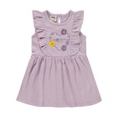 Civil Baby Kalp Baskı Çiçek 6-18 Ay Lila Elbise