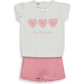 Civil Baby Kalpler Nakışlı 6-18 Ay Ekru Takım